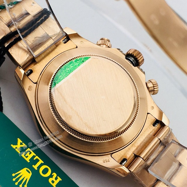 勞力士男士手錶 Rolex宇宙計型彩虹迪通拿腕表 密鑲鑽石字面  gjs2289